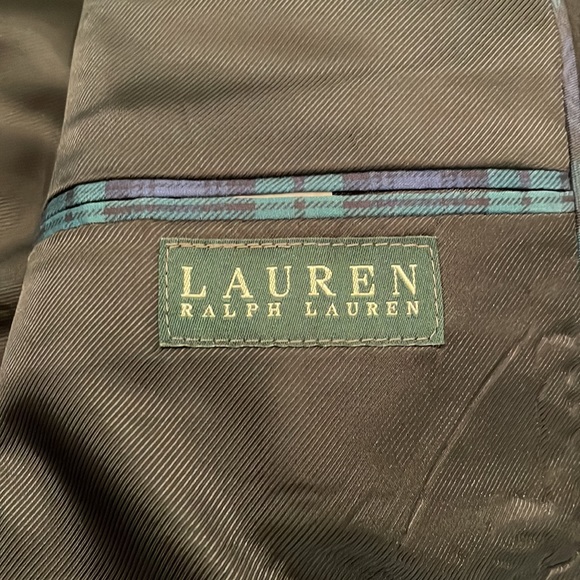 RALPH LAUREN Formal/Tuxedo Worsted Wool Sport Coat Jacket BLACK / Size 46R - Picture 11 of 12